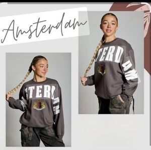 Cotton Classic Brown Amsterdam Boxy Sweater Size L- NWT